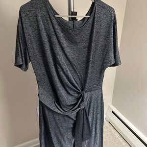 Dress midi dress with bow detail size L Ann Taylor
